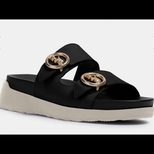 *Brand New* Never Worn! COACH Black Gable Sandals